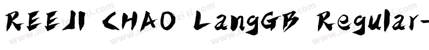 REEJI CHAO LangGB Regular字体转换